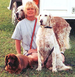 Jessie, Benmore and Bandit, happy with their mum